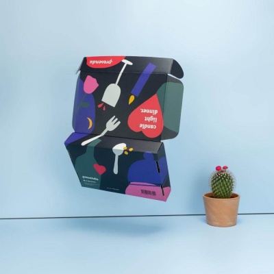 Versandverpackung mit Laminat